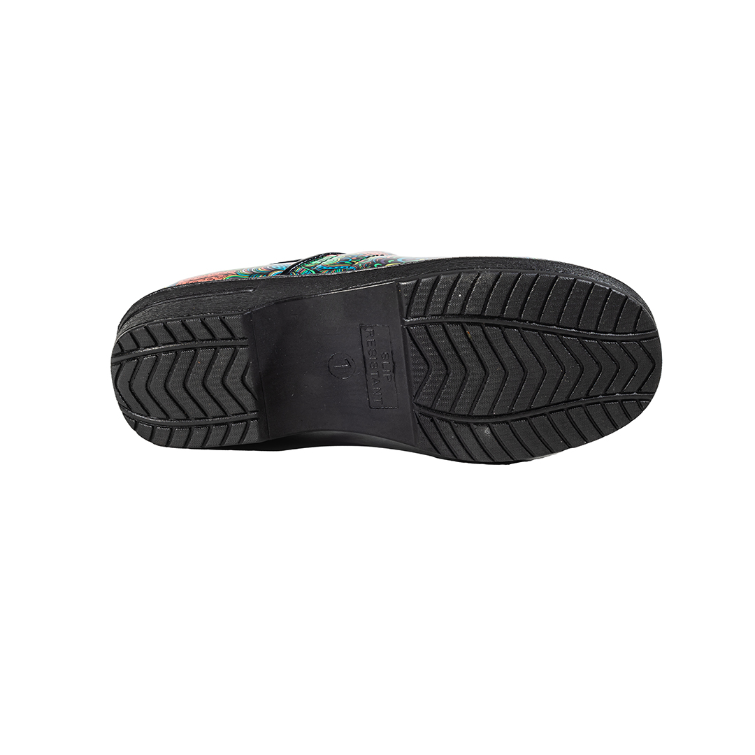 Brandy Nursing Shoe in Green Mardi Gras - Image 6