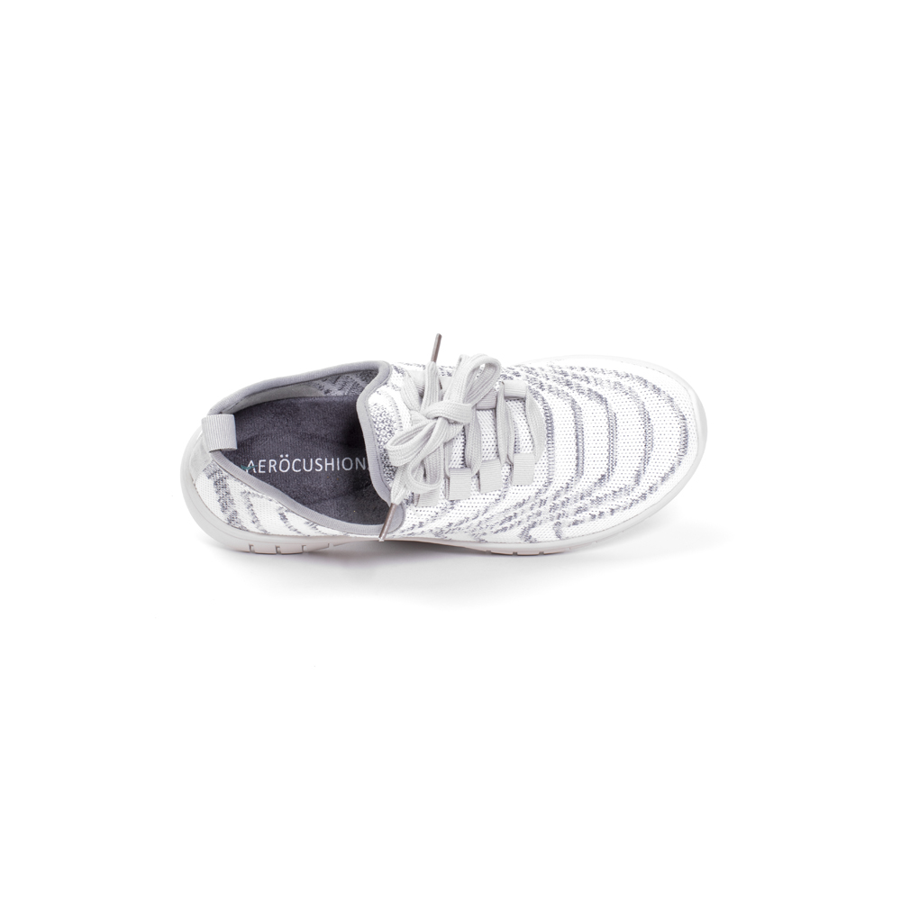 Lacy Athletic Professional Shoe in Grey Stripe - Image 4