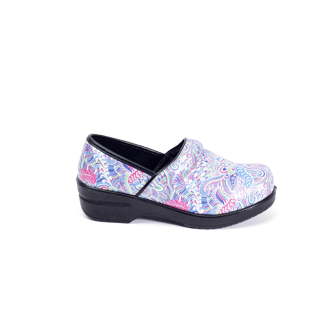 Brandy Nursing Shoe in White Mardis Gras - Image 3