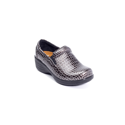 Katy Nursing Shoe in Pewter Crocco