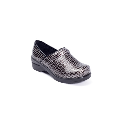 Brandy Nursing Shoe in Pewter Crocco