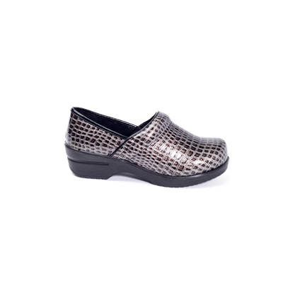 Brandy Nursing Shoe in Pewter Crocco - Image 4