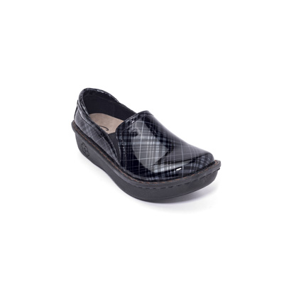 Ducky Nursing Shoe in Silver Plaid