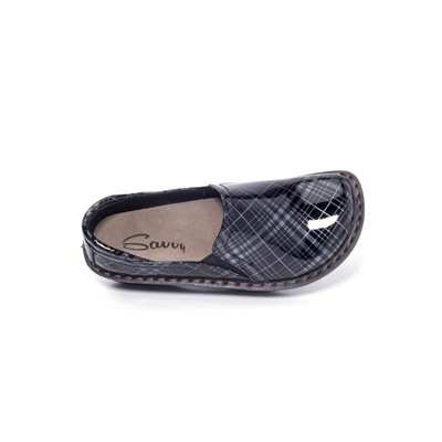 Ducky Nursing Shoe in Silver Plaid - Image 5