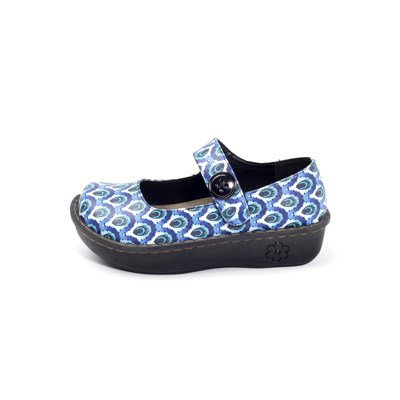 Jane Nursing Shoe in Blue Peacock - Image 4