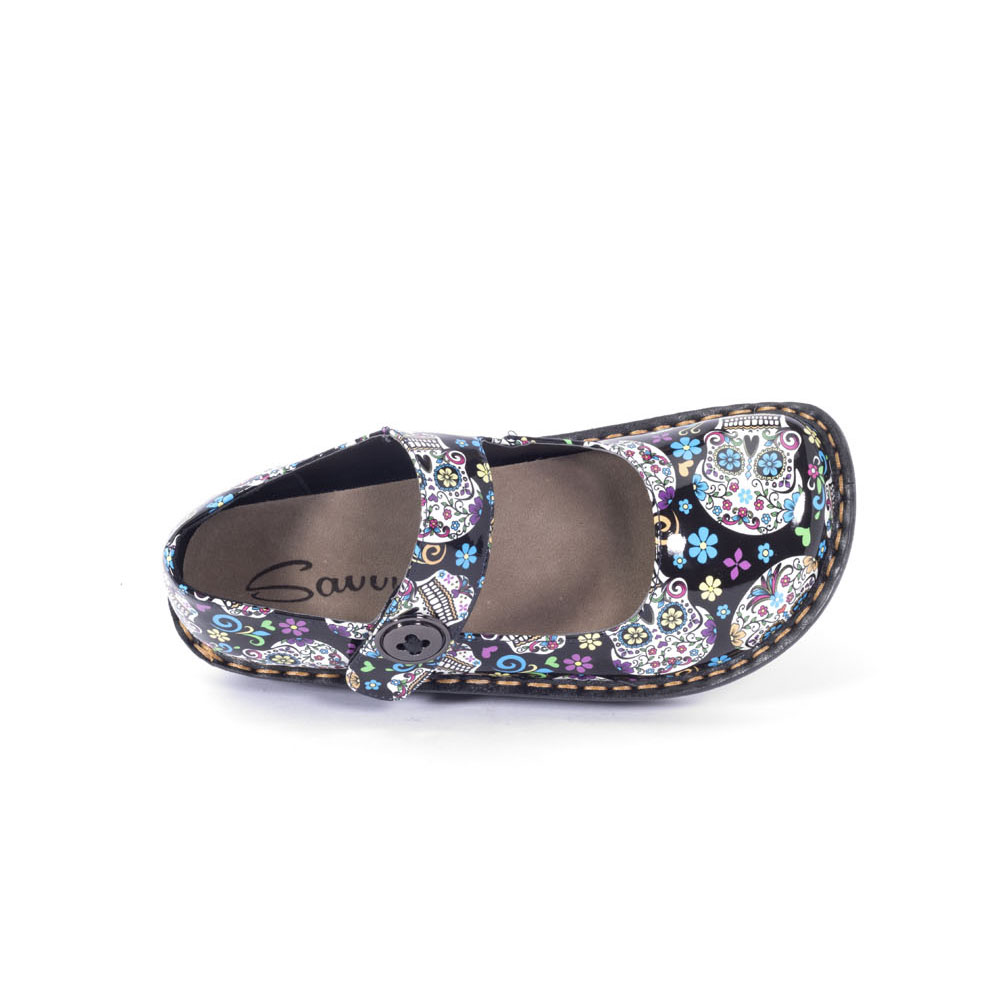 Jane Nursing Shoe in Sugar Skull - Image 5